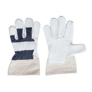 Gants de travail canadiens PPE de qualité supérieure en cuir de vachette pleine fleur, robustes, avec manchette de sécurité, 11 oz, sans silicone - Product Image 4