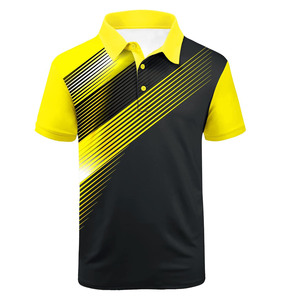 Camiseta de Golf con Estampado Personalizado en Oferta, Tejido Elástico que Absorbe la Humedad, Ropa Deportiva para Entrenamiento Atlético, Logotipo Personalizado, Ligera - Product Image 1