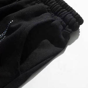 Shorts Bermuda pour Homme Noir à Impression par Sublimation, Style Hip Hop, Taille Élastique, Respirant, Spandex/Coton, Confortable - Product Image 3