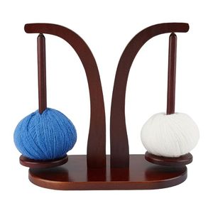 Eco-Friendly Wooden Yarn Holder Stand Round Shape Fashion Style 11.5cm Length 3mm Thickness Durable <b>Sewing</b> Accessory - Product Image 3