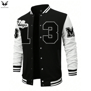 Good Selling Customized Logo Print High Quality Make Own Unique Design Men Letterman Jackets, Men Fashion Wear Varsity Jackets - Product Image 3