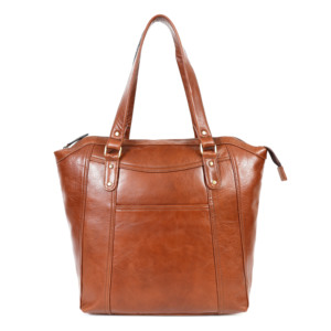 Bolso Tote Grande de Cuero Genuino Marrón – Bolso de Hombro Espacioso para Uso Diario con Diseño Clásico Minimalista - Product Image 4
