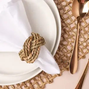 Anillo de Servilleta Decorativo de Ratán de Fabricante Confiable, que Mejora la Presentación de la Mesa con un Diseño Artesanal Natural - Product Image 2