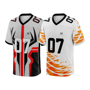 Jersey de Fútbol Americano Personalizado con Costuras Reforzadas, Talla Grande, Manga Corta, Impresión Digital, Nombre del Equipo Personalizado, Secado Rápido y Absorción de Humedad - Product Image 1