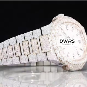 Pass Diamond Tester Full Iced Out Moissanite Mechanical Men's <b>Watch</b> Self-Winding Sapphire Mirror Waterproof Design <b>Watch</b> <b>Case</b> - Product Image 2