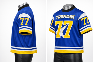 Camisetas de Fútbol Transpirables de Verano de Alta Calidad con Estampado por Sublimación y Bordado para Hombre, Estilo Hip Hop, para Práctica Deportiva en Equipo - Product Image 3