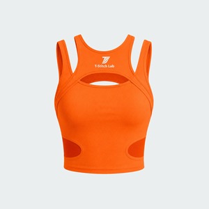 Camiseta sin Mangas con Cuello en V para Mujer, Verano, con Logotipo Personalizable, Casual, Elegante, Color Sólido, 100% Poliéster - Product Image 1
