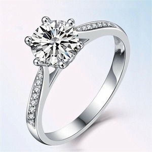 Direct Factory Supply Moissanite <b>Diamond</b> <b>Ring</b> Luxury Engagement <b>Ring</b> For Women High Brilliance Wedding Jewelry Available For Sal - Product Image 5