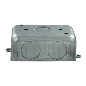 Caja eléctrica rectangular de una sola banda de metal galvanizado Knockouts de 2,0mm de espesor y 3/4 pulgadas con orejas externas - Product Image 4
