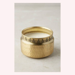 Designer Metal Candle Jar with Lid Custom Finish Decorative Candle Holder for Wholesale Buyers - Product Image 4
