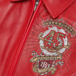 Chaqueta de cuero para hombre de color sólido, diseño personalizado, chaqueta de cuero informal para hombre, talla grande - Product Image 6