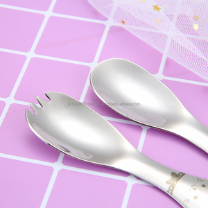 Cuchara SS304 de gato bonito de alta calidad para alimentación de bebés, cucharas de cena, cucharas para el hogar - Product Image 3