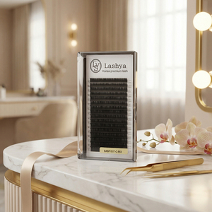 ขนตาปลอม PBT Classic ยี่ห้อ Lashya ขนาด 8-16 มม. แบบผสม/ถาดเดี่ยว ขายส่ง อุปกรณ์ต่อขนตาสำหรับมืออาชีพ - Product Image 1