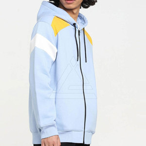 Sweats à capuche zippés tendance pour hommes, tissu en coton mélangé de qualité supérieure, coupe moderne élégante, tenue streetwear et sportswear pour tous les jours - Product Image 4