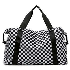 Sac de voyage grande capacité pour hommes et femmes, en nylon imperméable avec fermeture éclair, idéal pour la natation, la gym, le yoga, avec compartiment sec/humide - Product Image 4