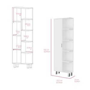 Mobiletto in Lino Sandy per Bagni, Mensole Bianche per Bagno - Product Image 5