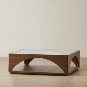 Solid Wood Extendable Convertible <b>Coffee</b> <b>Table</b> with Glass Top Home Furniture Living Room Office - Product Image 2