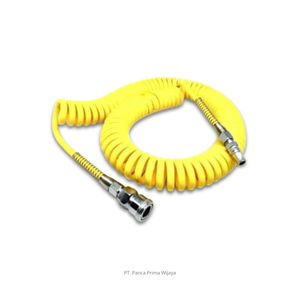 High Quality 12M PU Recoil Air <b>Hose</b> with Quick Coupler Flexible Spiral <b>Compressor</b> <b>Hose</b> 120 PSI - Product Image 4