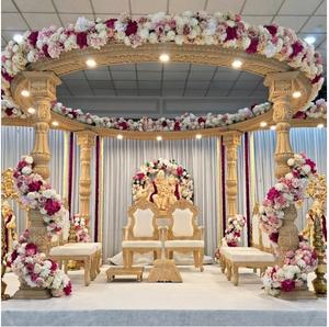 Lujosa boda hindú Ashika Mandap Londres encantadora Ceremonia de boda india Arya Mandap gran boda hindú Avni Mandap EE. UU. - Product Image 6