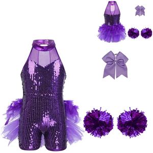 Conjuntos de Vestuario de Danza para Niñas de 5 a 16 Años, Uniforme de Animadoras, Traje de Danza Personalizado, Leotardo, Vestidos para Actuaciones en Escenario - Product Image 2