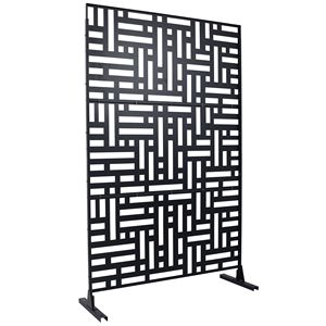 Pantalla de Privacidad Metálica Independiente para Interiores/Exteriores de 76'' de Alto por 48'' de Ancho, Divisor Decorativo para Terraza o Balcón, para Privacidad en Exteriores - Product Image 3