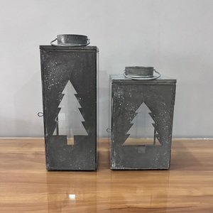 Juego de Faroles Decorativos de Hierro, Portavelas de Metal, Farol de Vidrio para Decoración del Hogar, Jardín, Bodas, Navidad - Product Image 2