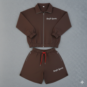 Ensemble de survêtement Rexfit Sports Factory personnalisé en nylon coupe-vent et pantalon de survêtement, vente en gros - Product Image 3