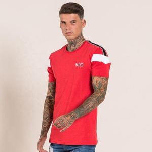 Wholesale Products Brown Soft Cotton Short-sleeved Sports T-shirt For Men Breathable With Front Logo Design Blank Design - Product Image 2