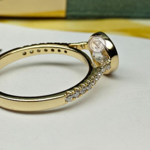 แหวนเพชรเพาะเลี้ยง 3.0 กะรัต รับรองโดย IGI สำหรับผู้หญิง ทอง 14K 18K แหวนหมั้นหรูหรา ของขวัญเครื่องประดับเจ้าสาวสำหรับงานแต่งงาน - Product Image 2