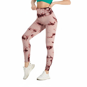 High Waist <b>Leggings</b> <b>Tie</b> <b>Dye</b> Seamless Yoga Pants Butt Lifting Workout Tights for Women - Product Image 2