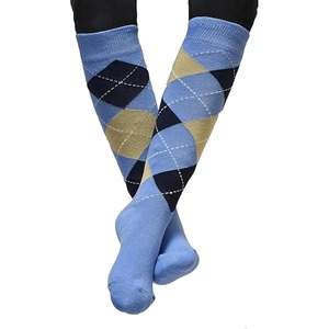 Wholesale Supplier Autumn Custom Breathable Eco-Friendly Latest Pattern Cotton <b>Knee</b> <b>High</b> Horse Riding Equestrian <b>Socks</b> Bottom - Product Image 3