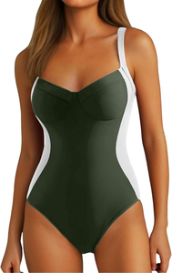 Traje de Baño Deportivo de Dos Piezas para Mujer, Tankini de Cintura Alta, de Secado Rápido, Elástico, para Piscina y Playa - Product Image 6