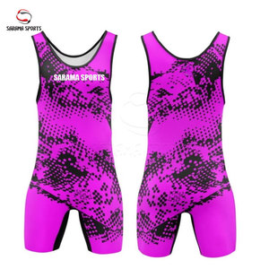 Singlet de Lucha Libre Personalizable de Alta Calidad y Cómodo, Colores Personalizados, Logotipo, Servicios OEM, Último Diseño, Gran Venta para Hombres - Product Image 1