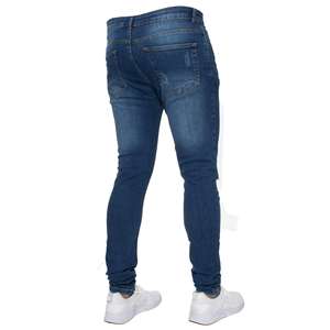 Últimos Jeans Skinny para Hombre, Jeans Super Skinny para Hombre, Pantalones de Mezclilla Elásticos Sin Rasgaduras, Jeans de Mezclilla Personalizados para Hombre, Pantalones Slim Straight - Product Image 1