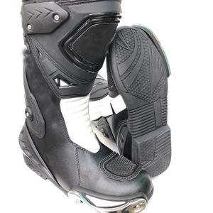 Botas de moto hechas a mano para hombre, botas de cuero para carreras, botas de cuero de vaca original, zapatos de carreras, botas de cuero para hombre - Product Image 1