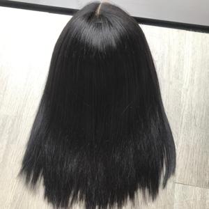 Venta al por mayor de calidad superior del pelo humano de Color Natural corto Bob peluca HD Frontal encaje seta peluca para mujer - Product Image 5