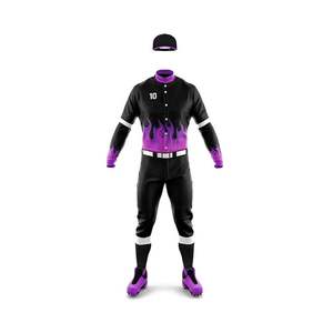 Uniformes de Béisbol Estampados 100% Poliéster al por Mayor OEM, Transpirables, de Secado Rápido, Colores Personalizados, MOQ Bajo, Ropa de Equipo de Alta Calidad - Product Image 1