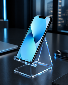 Modern Solid Acrylic Transparent for Cellphone Holder Countertop Universal Mobile Phone Display <b>Stand</b> Stylish - Product Image 4