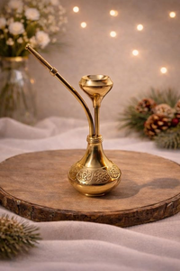 Chicha décorative en laiton de qualité supérieure, pièce maîtresse artisanale pour la décoration du salon, du bureau et de l'hôtel - Product Image 4
