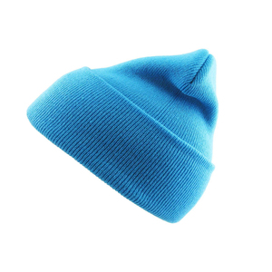 Bonnet épais haut de gamme en tricot doux avec revers pliable, couvre-chef d'hiver, bonnet chaud en laine, fabrication professionnelle - Product Image 3