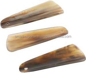 Chausse-pied en corne de buffle durable, fait à la main, écologique, à long manche, poli, prise confortable, design ange, pour chaussures et bottes - Product Image 4