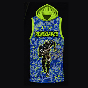 เสื้อแข่ง Rengades แบบสั่งทำพิเศษ ผ้าสแปนเด็กซ์/โพลีเอสเตอร์ สำหรับเกม 7 คนต่อ 7 สีน้ำเงิน แบบไม่มีแขน ระบายเหงื่อได้ดี ป้องกันแบคทีเรีย สำหรับเด็กทุกเพศ - Product Image 4