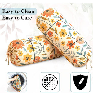 Luxury Knitted Cotton Polyester Fabric Cushion Sleeve Soft <b>Bolster</b> <b>Pillow</b> <b>Cover</b> for Home Bedroom Sofa Guest Room Daily Use - Product Image 4