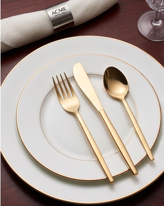 Stylish Copper Coated Cutlery Set Stainless Steel High Mirror Polish Rust Resistant For Dinner Table Parties And Restaurant - Product Image 3