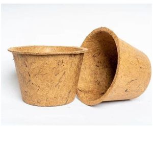 YAMUNA Eco-Friendly 100% Natural Coconut Coir Plant Pots (Biodegradable) 6 Inch Sizes 2 Year Shelf Life Gardening - Product Image 3