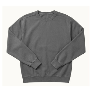High Quality Custom Logo Garment Dyed Sweatshirt Heavyweight 100% Cotton French Terry Vintage <b>Washed</b> Unisex Crewneck Pullover - Product Image 6