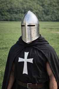 CHk Templar Helmet Crusader Armor Knight Headwear Great Helm Metal Embossing Handmade Art Collectible <b>Gift</b> Halloween Him - Product Image 4