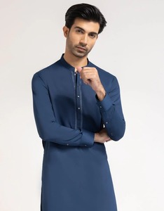 Elegante Shalwar Kameez Tradicional Indio de Algodón de Alta Calidad para Hombre |   Ropa para Fiestas y Eventos de Boda Sin Arrugas - Product Image 1