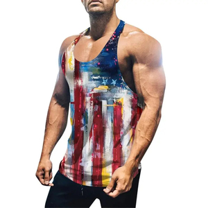New Wholesale 100% Cotton O-Neck Muscle Tank Tops <b>Vest</b> Breathable <b>White</b> Plain Dye for <b>Men</b> Knitted Weaving Method - Product Image 6