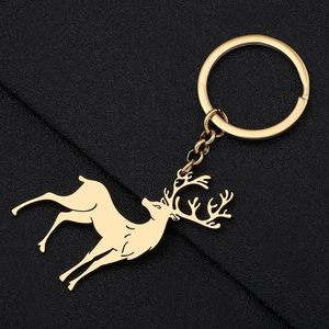 Elegant Gold Deer Keychain Premium Metal Animal <b>Key</b> <b>Ring</b> Luxury <b>Bag</b> Charm Gift for Men Women Car <b>Keys</b> Accessories - Product Image 2
